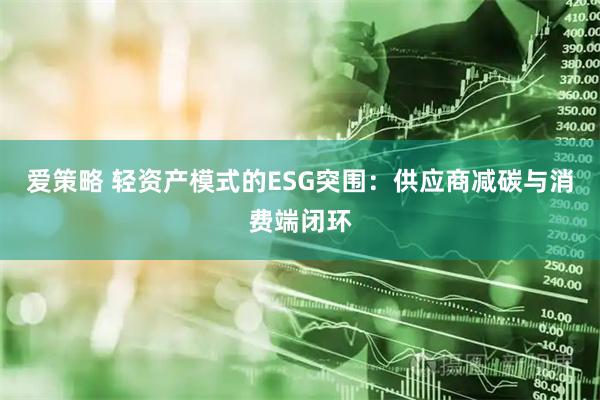 爱策略 轻资产模式的ESG突围：供应商减碳与消费端闭环